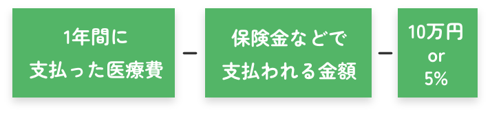 医療費控除の計算式