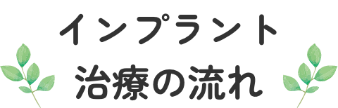 インプラント治療の流れ