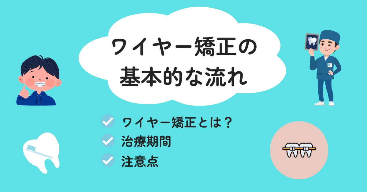 ワイヤー矯正　流れ